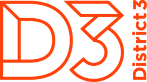 D3 Orange Outline
